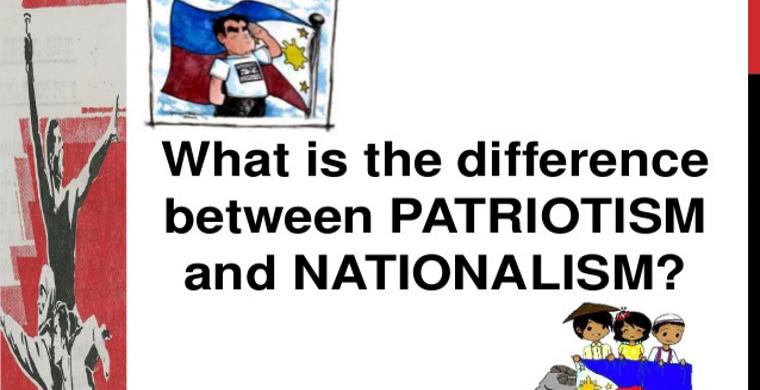 Difference between nationalism and patriotism